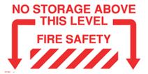 No Storage Above This Level Fire Safety